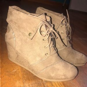 Wedges ankle booties